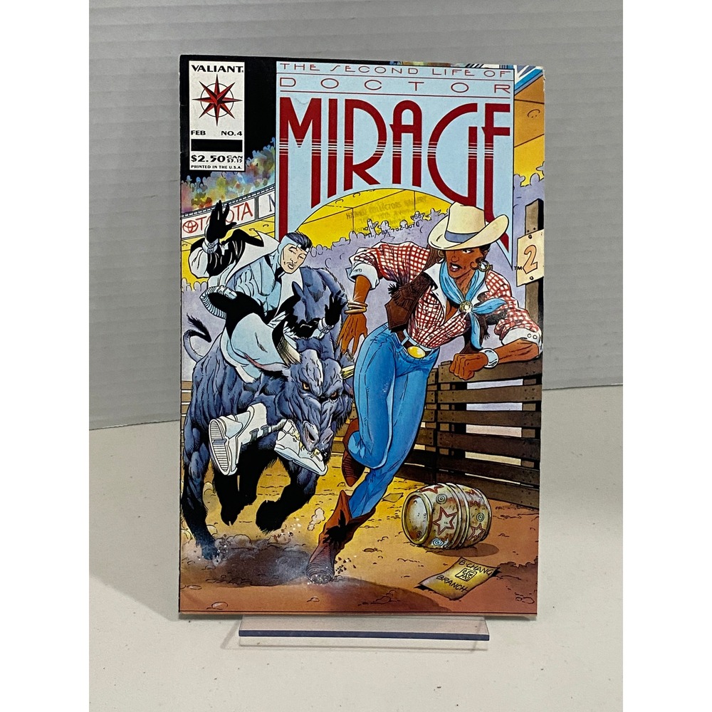Valiant Comic Book Doctor Mirage No. 4 Rodeo Cover Multi Color OS Excellent